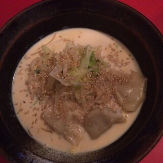 ヘルシー！餃子入りしらたきラーメン